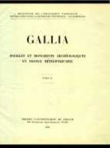 Gallia : fouilles et monuments archéologiques en France métropolitaine. T. 2