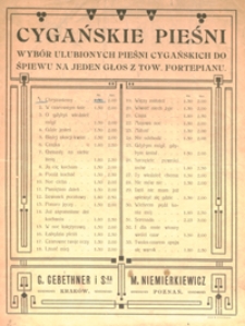 Chryzantemy : romans cygański : D-dur : [na baryton z tow. fortepianu] / słowa Zofii Bajkowskiej