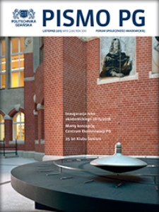 Pismo PG : Forum Społeczności Akademickiej, 2015, R. 22, Nr 8 (Listopad)