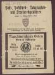 Post-, Postscheck-, Telegraphen- und Fernsprechgebühren : vom 15. Dezember 1922