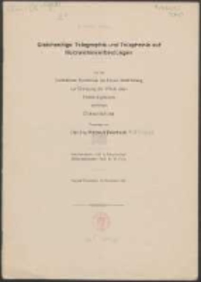 Gleichzeitige Telegraphie und Telephonie auf Kurzwellenverbindungen