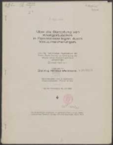 &Uuml;ber die D&auml;mpfung von Knallger&auml;uschen in Fernmeldeanlagen durch Vakuumsicherungen /