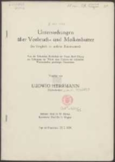 Untersuchungen über Vorbruch- und Molkenbutter : (im Vergleich zu anderen Buttersorten)