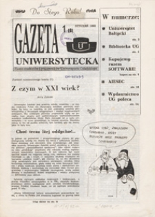 Gazeta Uniwersytecka, 1992, nr 1 (6)