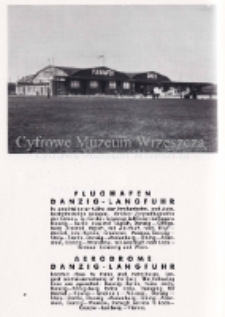 Połączenia lotnicze z Gdańska ok. 1929 r. [w:] "Wer kennt Danzig? How to see Danzig", Stettin [1929]