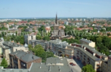 Widok Wrzeszcza z wieżowca Olimp