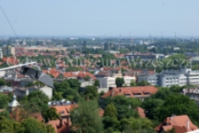 Widok Wrzeszcza z wieżowca Olimp