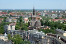 Widok Wrzeszcza z wieżowca Olimp