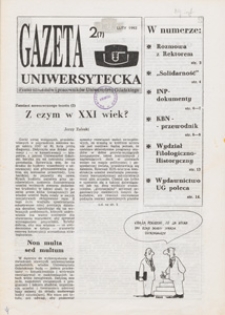 Gazeta Uniwersytecka, 1992, nr 2 (7)