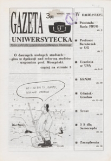 Gazeta Uniwersytecka, 1992, nr 3 (8)