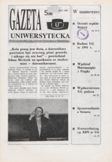 Gazeta Uniwersytecka, 1992, nr 5 (10)