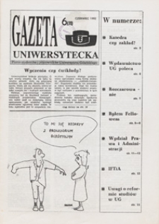 Gazeta Uniwersytecka, 1992, nr 6 (11)