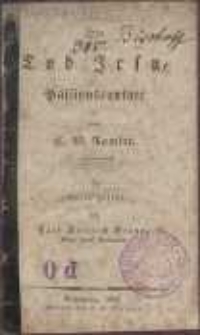 Der Tod Jesu : Passionscantate