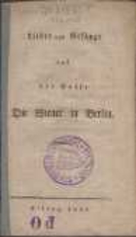 Lieder und Ges&auml;nge aus der Posse : Die Wiener in Berlin