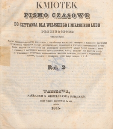 Kmiotek : pismo czasowe do czytania dla wiejskiego i miejskiego ludu przeznaczone, 1843.10.28 nr 43