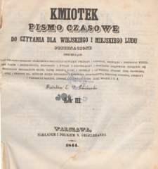 Kmiotek : pismo czasowe do czytania dla wiejskiego i miejskiego ludu przeznaczone, 1844.06.29 nr 26