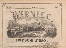 Wieniec : dwutygodnik literacki, 1862, Nr 07