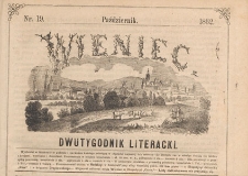 Wieniec : dwutygodnik literacki, 1862, Nr 19