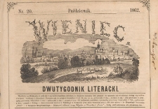 Wieniec : dwutygodnik literacki, 1862, Nr 20