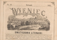 Wieniec : dwutygodnik literacki, 1862, Nr 21