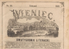 Wieniec : dwutygodnik literacki, 1862, Nr 22