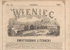 Wieniec : dwutygodnik literacki, 1862, Nr 23