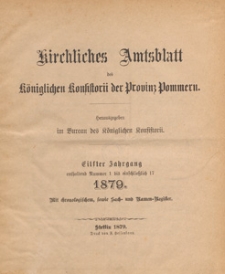 Kirchliches Amtsblatt des Königlichen Konsistorii der Provinz Pommern, 1879.06.25 nr 8