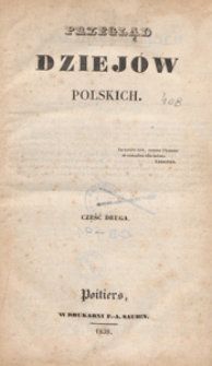 Przegląd dziej&oacute;w polskich, 1838 cz. 2