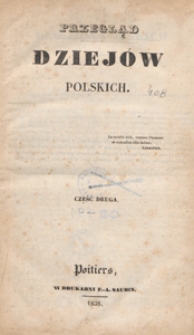 Przegląd dziejów polskich, 1838 cz. 2