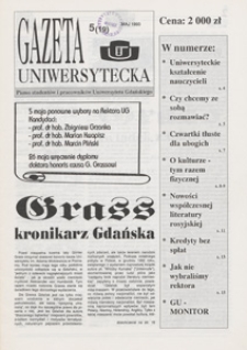 Gazeta Uniwersytecka, 1993, nr 5 (19)