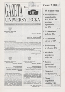 Gazeta Uniwersytecka, 1993, nr 8 (22)