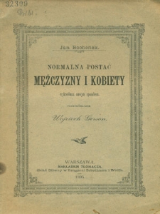 Normalna postać kobiety i mężczyzny wykreślona nowym sposobem Jana Bochenka