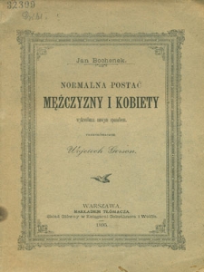 Normalna postać kobiety i mężczyzny wykreślona nowym sposobem Jana Bochenka