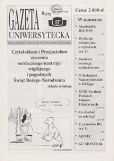 Gazeta Uniwersytecka, 1993, nr 9 (23)