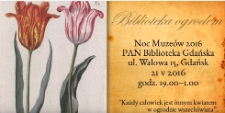NOC MUZEÓW 2016 w PAN BIBLIOTECE GDAŃSKIEJ