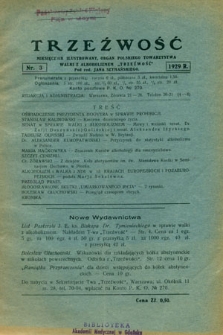 Trzeźwość : miesięcznik : organ Polskiego Towarzystwa Walki z Alkoholizmem "Trzeźwość" : 1929