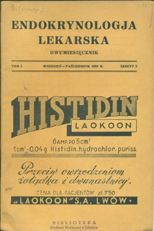 Endokrynologja Lekarska : R.1, nr 2, 1936