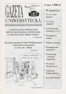 Gazeta Uniwersytecka, 1994, nr 4 (27)