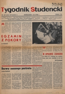 Tygodnik studencki "Politechnik", 1968, nr 28 (412), wydanie E