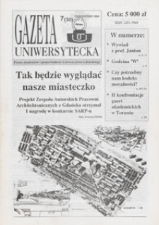 Gazeta Uniwersytecka, 1994, nr 7 (30)