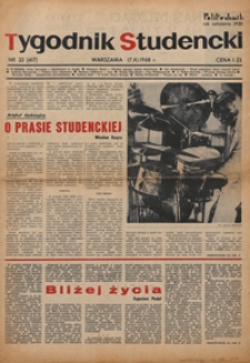Tygodnik studencki "Politechnik", 1968, nr 33 (417)