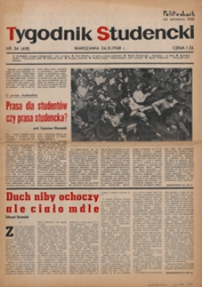 Tygodnik studencki "Politechnik", 1968, nr 34 (418)