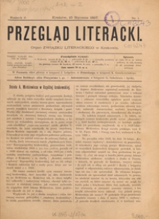 Przegląd Literacki : organ Związku Literackiego w Krakowie, 1897.02.10 nr 3