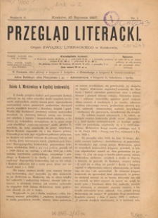 Przegląd Literacki : organ Związku Literackiego w Krakowie, 1897.03.25 nr 6