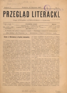 Przegląd Literacki : organ Związku Literackiego w Krakowie, 1897.11.10 nr 21