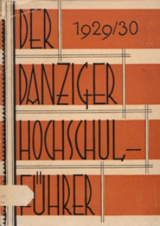 Danziger Hochschulführer 1929/1930