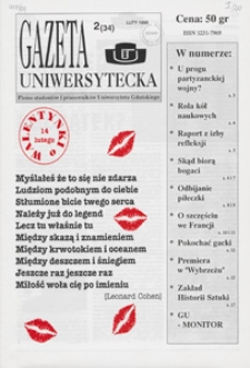 Gazeta Uniwersytecka, 1995, nr 2 (34)