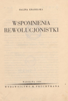 Wspomnienia rewolucjonistki
