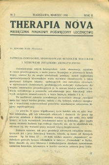 Therapia Nova, 1930, R.2, nr. 3, 9, 12