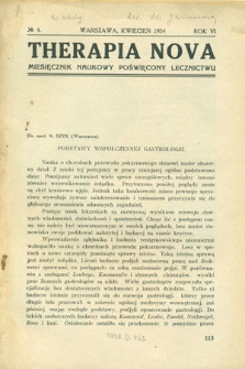 Therapia Nova, 1934, R.6, nr 4,9